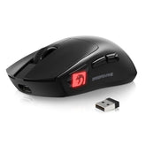 M4 Ultra-Light Wireless Gaming Mouse 52G, 24000 Dpi Paw3311 Optical Sensor,2.4G/Bt/Wired Ergonomic Computer Mice, Rgb Lighting,400Mah Battery, Programmable Mouse For Pc/Win/Mac-Black