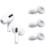 Small Size Ear Tips Earbuds Covers Ear Caps Eartips Earpads Compatible With Apple Airpods Pro, Silicone Tips, Fit In Case, 3 Pairs White S