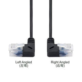 Cablecc Ultra Slim Cat6 Ethernet Cable Rj45 Left To Right Angled 25Cm Utp Netw