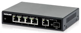 Intellinet 5-Port Poe+ Ethernet Switch With Sfp Port - 91W Power Budget, Output Up To 30W Per Port, Unmanaged, Wall Mountable/Desktop, Fanless, 3 Yr Mfg 561822