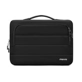 MOSISO 360 Protective 13-14 inch Laptop Case, 13.3 inch Puffy Laptop Sleeve Compatible with MacBook Air 13 13.6/Pro 13/14, HP, Dell, ASUS, Lenovo, Side Open Bag with 2 Zipper Pockets&Handle, Black