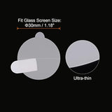 5Pcs Watch Glass Screen Protectors 30Mm Soft Tpu Anti-Scratch Hd Clear High Definition Round Smartwatch Screen Protection Film (For Flat Screen)