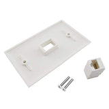 Cat.6 Rj45 Ethernet Wall Plate, 1-Pack Rj45 Female To Female Keystone Jack Wal