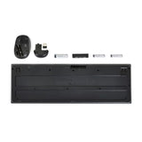 Wireless Keyboard And Mouse Combo, Full-Sized, Qwerty Layout, 2.4 Ghz Usb Plug & Play Receiver, Sleek Design, Black