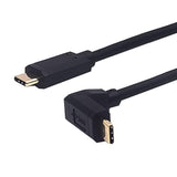 2Ft Usb 3.1 Type C Cable, Usb C Male To 90 Degree Up & Down Angle Usb C Male C