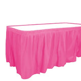 Plastic Table Skirt, 29-Inches By 14-Feet - Hot Pink - 1 Pack