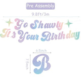 Iridescent “Go Shawty It’s Your Birthday” Hip Hop Banner, Pre-Strung