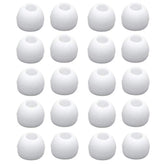 10 Pairs Replacement Silicone Earbud Tips, Fit For Samsung Sony Monster Senso Anker Taotonic Tozo T10 Headphone, White (Medium)
