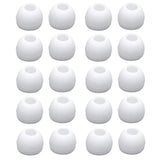 10 Pairs Replacement Silicone Earbud Tips, Fit For Samsung Sony Monster Senso Anker Taotonic Tozo T10 Headphone, White (Medium)