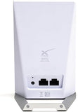 Wifi Router Mini, Compact Dual Band Wireless Internet Router, White, Mesh Network Compatible, Travel-Friendly Design, Compatible With Starlink V4, Gen3, Mini