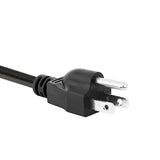 1-Feet Nema 5-15P To Iec 320 C13 Left Angled Power Cord,Us 3-Prong Male To Left Angle Iec Female Ac Power Cord