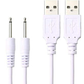 2 Pack Replacement Dc Charging Cable Set Compatible With Tracys Dog,Compatible With Paloqueth,Compatible With Lovesense,Beauty Instrument Usb Charger Cords 2.5Mm
