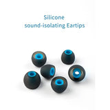 Silicone Sound-Isolating Eartips 12 Pairs/24 Pieces -S/M/L Earmuffs Comfortable Noise Canceling Eartips