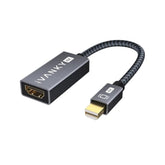 Mini Displayport To Hdmi Adapter, Mini Dp(Thunderbolt) To Hdmi Adapter, Gold-Plated Braided,Thunderbolt 2 To Hdmi Compatible With Air/Pro, Microsoft Surface Pro/Dock, Monitor, Projector