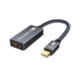 Mini Displayport To Hdmi Adapter, Mini Dp(Thunderbolt) To Hdmi Adapter, Gold-Plated Braided,Thunderbolt 2 To Hdmi Compatible With Air/Pro, Microsoft Surface Pro/Dock, Monitor, Projector