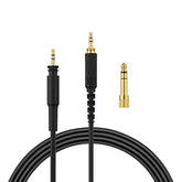 kwmobile Headphone Cable Compatible with Shure SRH440A / SRH840A / SRH440 / SRH840-300cm Cord with 3.5mm (1/8") Jack + 6.35mm (1/4") Jack Adapter