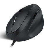 Wired Ergonomic Mouse, Optical Vertical Mouse With 3 Adjustable 800/1200/1600, 6 Buttons Usb Computer Mouse
