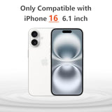 For Iphone 16 Sunflower Floral Blooms Pattern Design Soft Shockproof Protective Slim Phone Cover Silicone Camera Protection For Women Girls, White