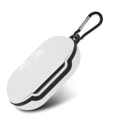 Silicone Cover Case for Samsung Galaxy Buds+ and Buds 2 True Wireless Earbuds with Keychain, White