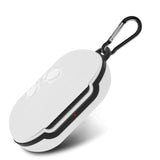 Silicone Cover Case for Samsung Galaxy Buds+ and Buds 2 True Wireless Earbuds with Keychain, White
