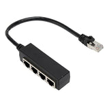 Rj45 Ethernet Splitter Cable, 8 Pin Rj45 1 Male To 4 X Female Port Lan Etherne