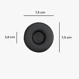 kwmobile Ear Pads Compatible with Sony MDR-XB450AP / XB550 / XB650 Earpads - 2X Replacement for Headphones - Black