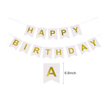 Happy Birthday Bunting Banner,Birthday Letter Banner Party Supplies