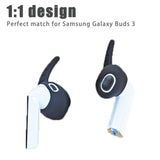 5 Pairs Galaxy Buds3 Ear Hooks Silicone Earbuds Cover, Galaxy Buds 3 Earbuds Earhooks Anti-Slip Noise Isolation With Storage Case