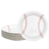 Baseball Paper Plates, 7 Inch, 40 Pack