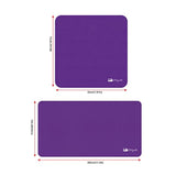 3In1 Anti Slip Silicone Dots Multi-Functional Microfiber Cloth Mouse Pad, Portable & Washable Keyboard Cover For Laptop And Screen Microfiber Cleaning Cloth 2Pcs One Set Purple
