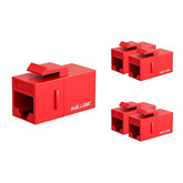 Rj45 Cat6 Keystone Coupler 5-Pack, Female To Female Cat6 Keystone Jack, Utp Ke