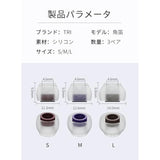 3 Pairs Earphones Tips Tri Clarion Replacement Silicone Eartips, Blocking Out Ambient Noise Earbuds For Inner Hole 4.00Mm-5.50Mm In-Ear Earphones (S/M/L)…