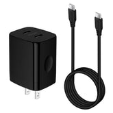 25W Usb C Fast Charger Block For Samsung Galaxy Z Fold Z Flip 7/A17 5G A36 A16 A56/S25 Fe/S25 Ultra/S25 Plus/S25/S24 Fe,Pixel,Android Phone Charger Box Cube Brick 6Ft Type C To Type C Charging Cable