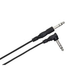 Css-103R 1/4 Inch Trs To Right-Angle1/4 Inch Trs Balanced Interconnect Cable, 3 Feet