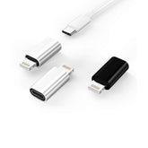 Apple Iphone 12 11 Mini Pro Max Xs Xr X Se2 7 8Plus Ipad Air Usb C To Lightning Adapter - 3Pack, Female To Male, Charging Cable, Adaptor