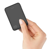 Mini 5000Mah 5V 2A Ultra-Compact Power Bank, 18W Pd Fast Charging Portable Charger With Usb-C (In/Out) & Lightning Input, 3-Port Battery Pack For Iphone 15/14, Samsung Galaxy, And More