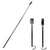 Long 77Inch Invisible Selfie Stick For Insta360 One X4, X3, X2, X, Insta360 One R, Rs, Insta 360 Camera 1/4" Extended Monopod Pole