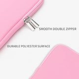 Rainyear 14 Inch Laptop Sleeve Case Protective Soft Padded Zipper Cover Carrying Computer Bag With Accessories Pouch, Compatible With 14" Notebook Tablet Chromebook (Pink)