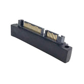 cablecc 90 Degree Right Angled SATA 22Pin 7+15 Male to SATA 22P Female Extensi