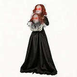 5.3FT Halloween Animatronics Standing Maid Decorations Outdoor