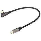 90 Degree Usb 3.1 Type C To Type C Cable 60W&3A Right & Left Angled 3.1 Usb Ty