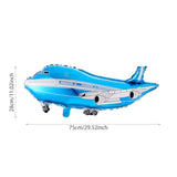 Travel Themed Party Balloon Arch Kit 131Pcs Dusty Blue Coffee Balloon With Globe Plane Aluminium Balloon For Time Flies 1St Birthday Party Retirement Farewell Party Decorations