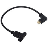 Usb C Male To Female Extension Cable 1Feet/30Cm, Right& Left Angled 90 Degree