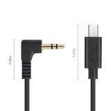 1FT USB Micro 15pin to Right Angle 3.5mm timecode Cable;Camera FX3 timecode Cable for Sony FX-30 A7M3 A7M4 A7S2 A7S3