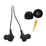 Replacement Ear Tips For Jbl Endurance Run 2 Wired Headphones, Soft Silicone Tips, 9 Pairs (S/M/L) Black