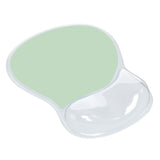Ergonomic Mouse Pad With Gel Wrist Support – Non-Slip Mouse Mat With Comfortable Memory Gel Cushion – Relieves Wrist Pain – Designer Pattern For Home Office & Gaming (Mint Light Green)