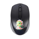 2.4Ghz Wireless Mouse Cute Cartoon Computer Mouse Dpi Adjustable Small Cordless Mouse Kids Mouse Silent Click Usb Mouse For Laptop Computer Kids Gifts (Black)