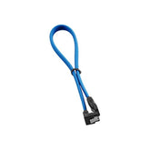 CableMod ModMesh Sleeved Right Angle SATA 3 Cable (Light Blue, 30cm)