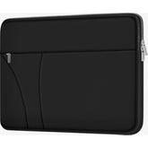 Laptop Case 13.3 Inch, Shockproof Protective Carrying Briefcase Computer Bag With Zippered Pocket, Slim Traveling Laptop Sleeve Compatible For Macbook Air Pro 13.3 Inch 14 Inch, Dell, Hp, Black