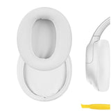 Geekria QuickFit Replacement Ear Pads for Sony WH-CH700N/ CH710N/ CH720N Headphones Ear Cushions, Repair Parts (White)